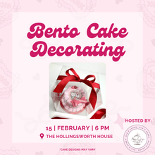 Load image into Gallery viewer, Bento Cake Decorating Workshop at The Hollingsworth House